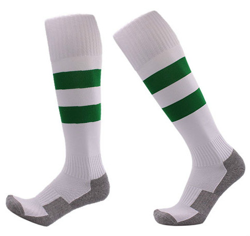 Chaussettes de sport pour enfants de football de football au-dessus du tube du genou durable meas Stripe Enfants futbol knee high aththish chaussettes terry couleurs