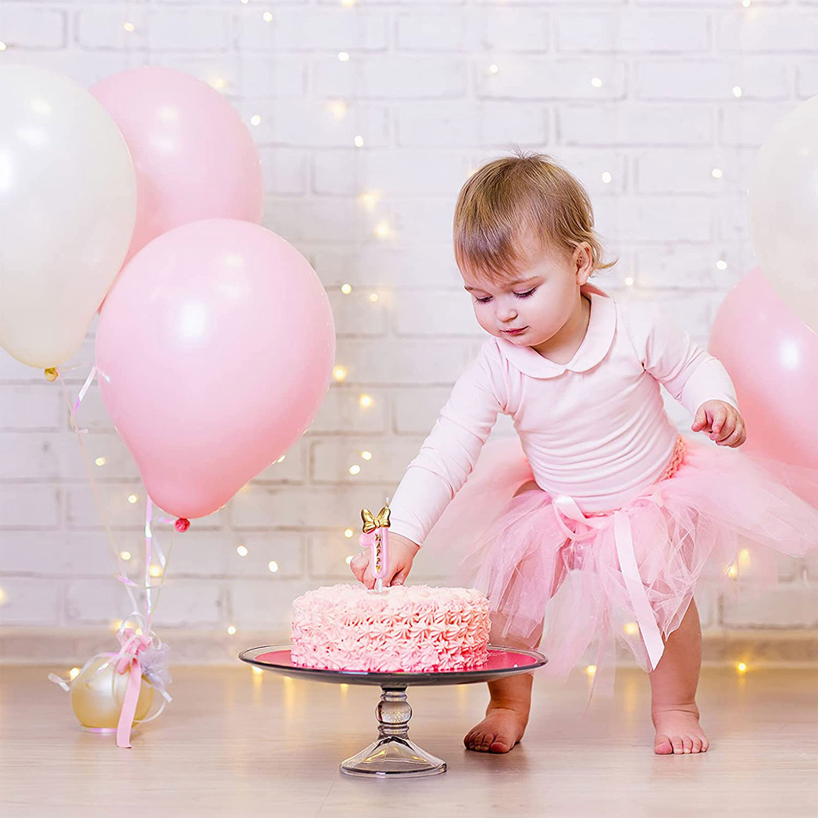 0 ~ 9 номеров Свеча торт Топпер Золотой зеркал на день рождения кекс Топпер для детей на день рождения.