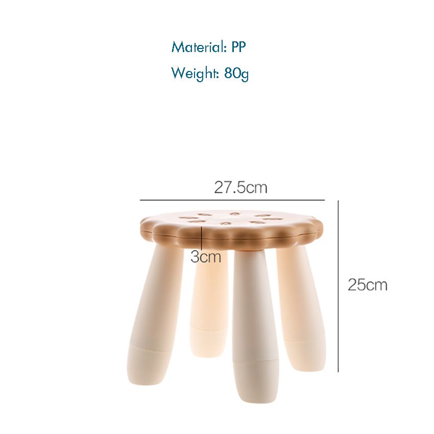 Sgabello da biscotto con cuscinetto anticrolotto sgabello in plastica spessa adulti e bambini scarpe da sedile sedie sedie da sedia da casa