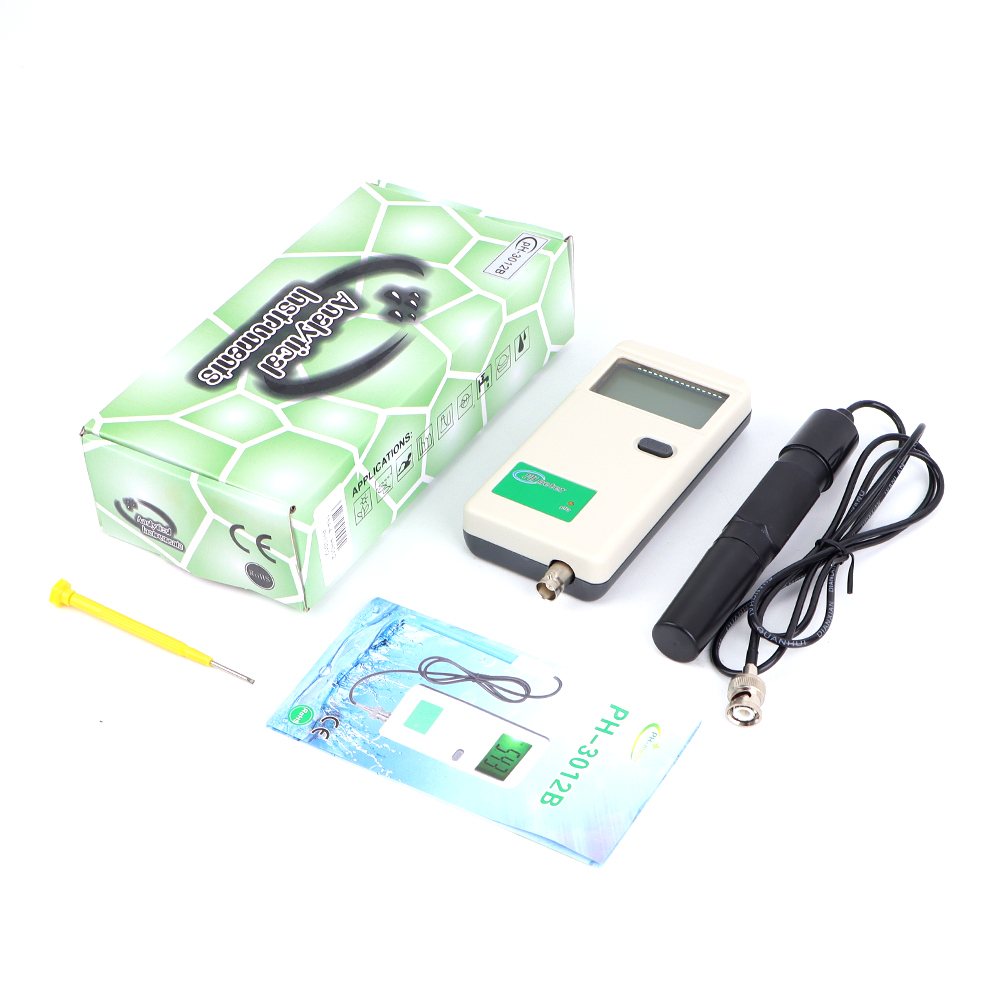 Nieuwe pH-meter-elektrode-sonde BNC-connector Waterkwaliteit Zuiverheidstester 0,00-14,00ph Analyzer voor aquariumlaboratoriumpool