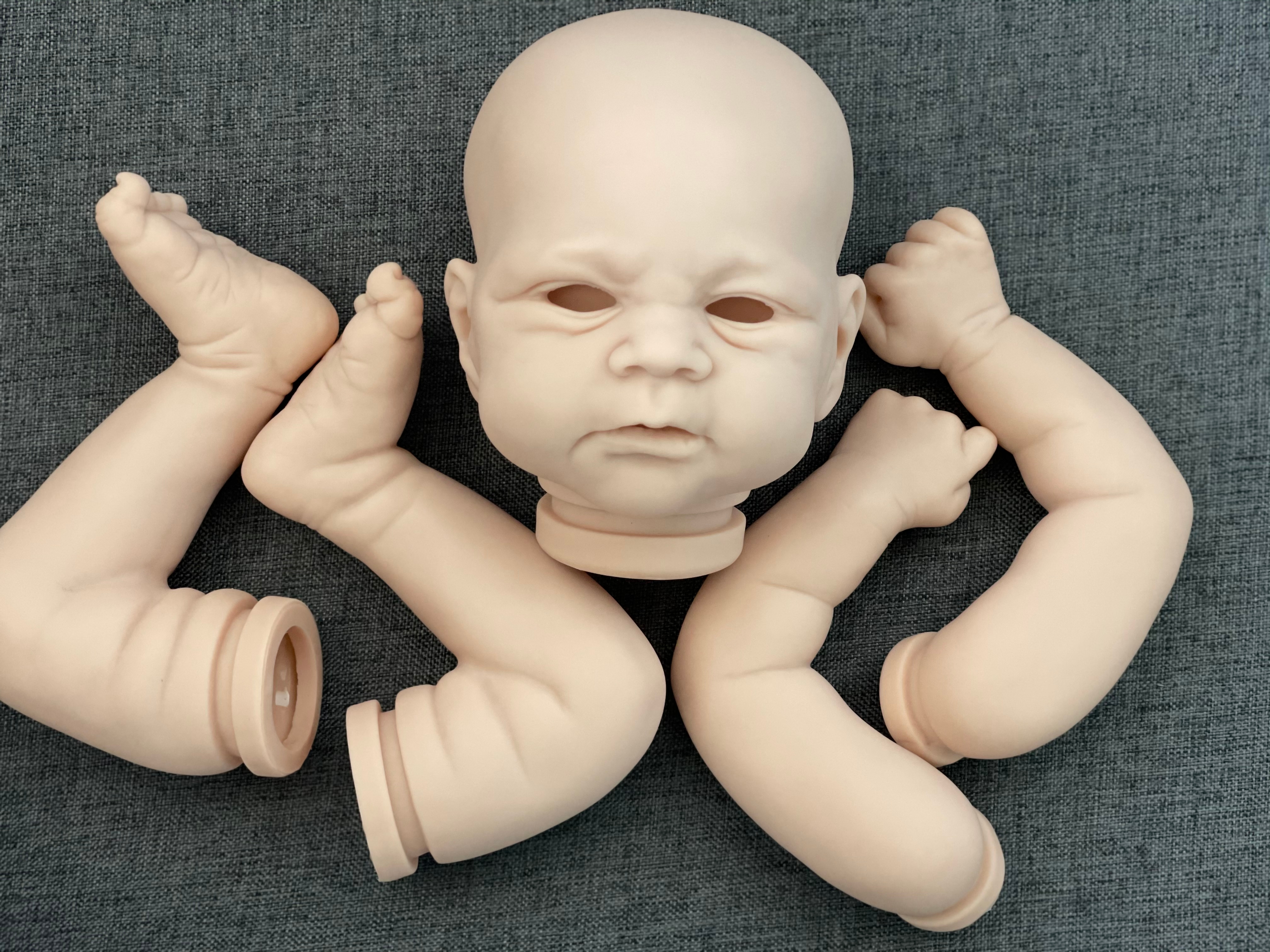Elijah 18 polegadas UN/pintado Bebe Reborn Doll Kits