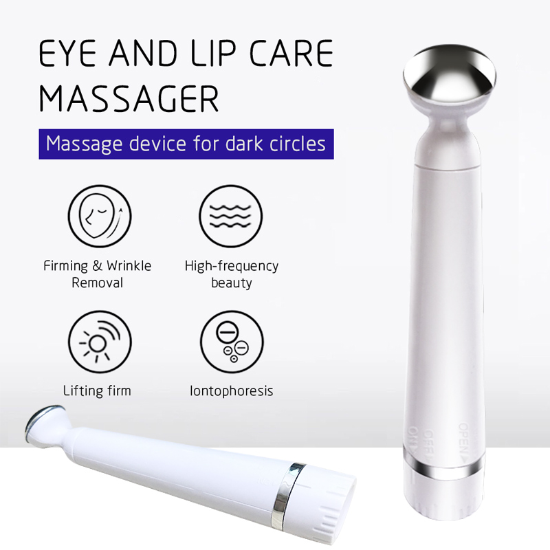 Vibrator Eye Massager Stifthautpflege Anti-dunkler Kreis Anti-Agage-Falten-Massage-Werkzeuge auf Gesichtsmund Augen Leitungen Schönheit Werkzeug