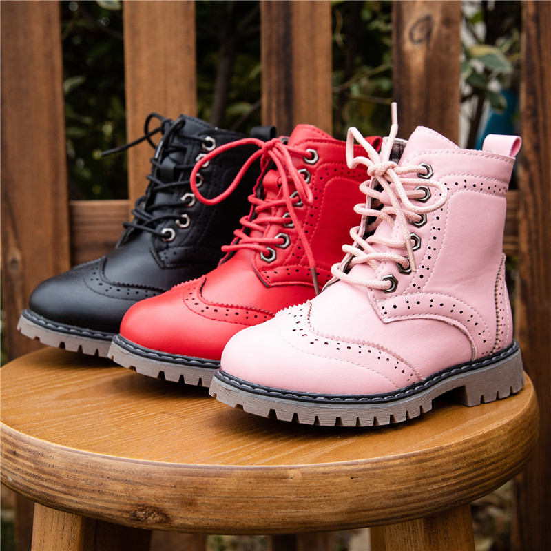 Nouvelles bottes pour enfants courtes bottes d'automne bottes de filles portables British Cross-Border Cuhk Child-out Chaussures pour enfants