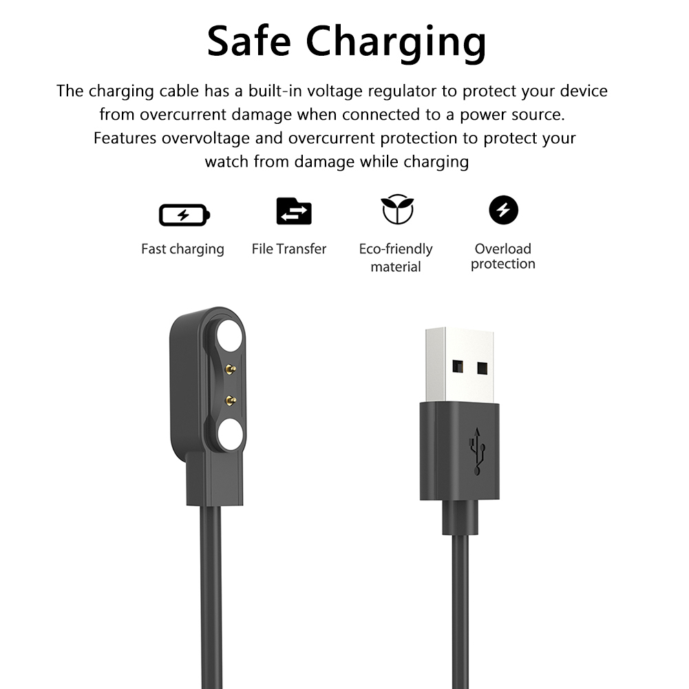 Kabel ładowania ładowania magnetycznego dla Xiaomi imilab W12 / KW66 Smart Watch ładowarka Dock Dock Adapter Zasilanie kabli do imilab