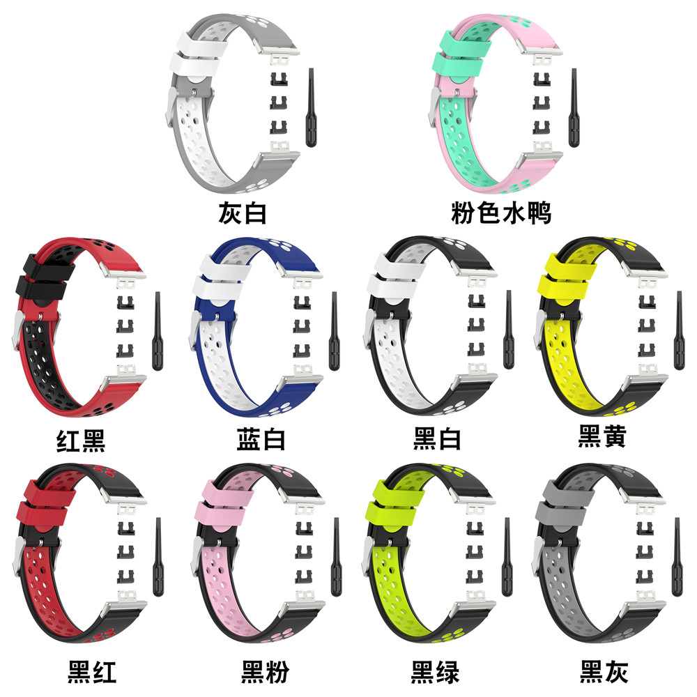 Behua Strap Watchband för Huawei Watch Fit Replacement Armband Arvband Sportkvinna MIFT SILICONE CORREA ACCEITORSE BELE