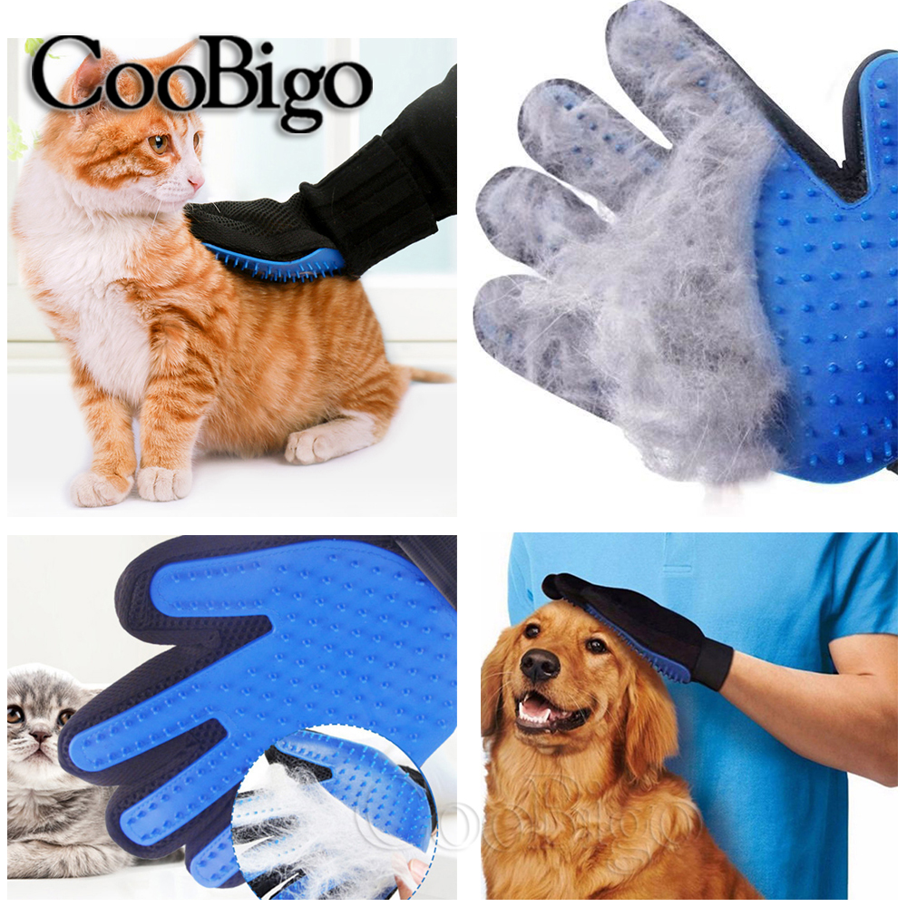 Silicone pour animaux de compagnie chats gants de toilettage