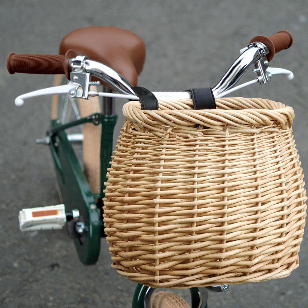 manico anteriore cesto fisso cesto intrecciato a mano cesto anteriore è perfetto biciclette Bisiklet Bike Accessori Bisiklet Aksesuar