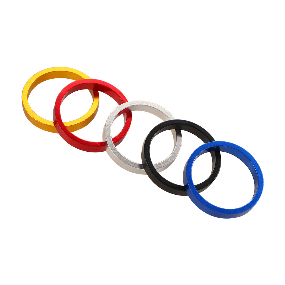 5mm Mountain Mountain Bike Forek Ciclismo de alumínio Alumínio Bike Stem Guitrebo Espacando Pad Pad Spacer Bike Headset Washer