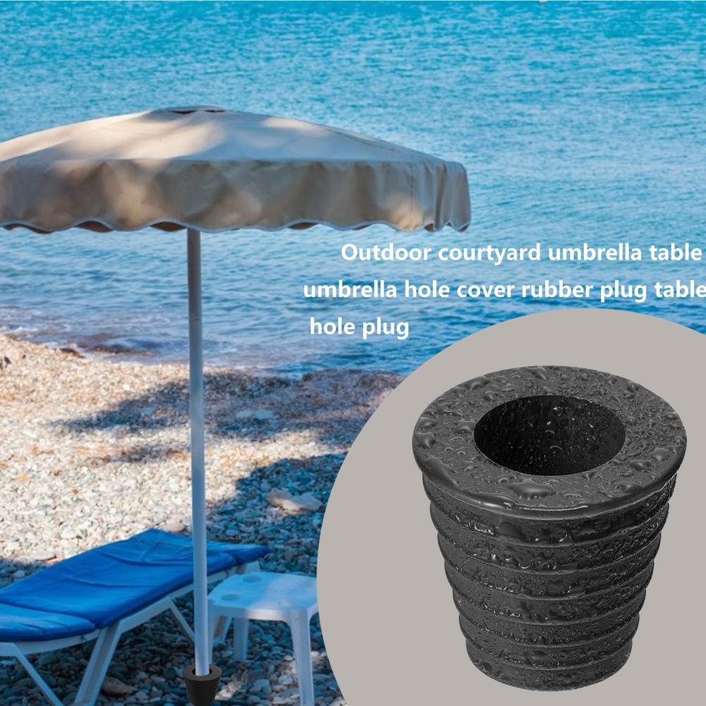 Le support de base de parasol à cône du cône de parapluie s'adapte à un poteau de 1,5 pouce / 38 mm pour une ouverture de trou de table ou une base de parasol