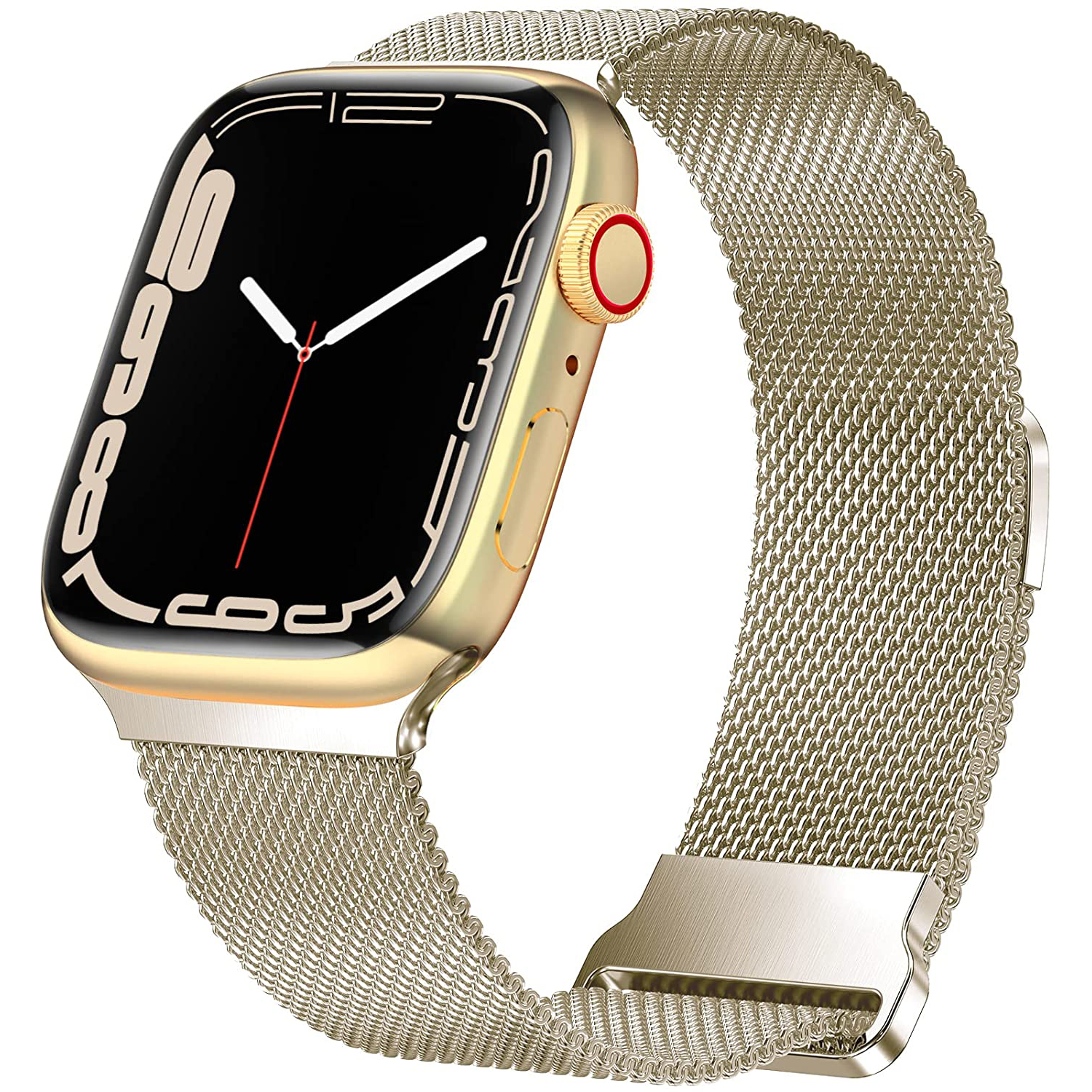 Essidi New Magnetic Band for Apple Watch Series 7 6 SE 5 4 42 45 41 44mm Mesh Milanse Wrist Strap Chain para Iwatch 1 2 3 40 40 44