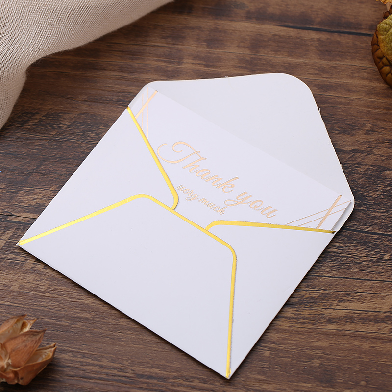 Mini Gold en remerciement Carte Valentin Joyeux anniversaire de Noël de Noël Invitations de mariage Card de voeux