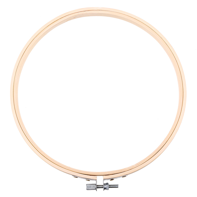15-26cm Round Embroidery Hoop Loop Bamboo Cross Stitch Adjustable Handmade Crafts Tool Beginner Embroidery Circle Sewing Kit
