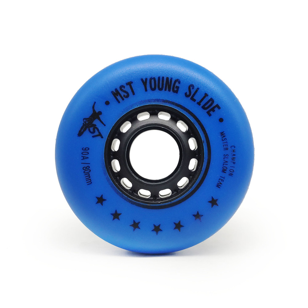MST Young Slide Professional 90a Inline Slide Skates Wheel Bleu 72 mm 76 mm 80 mm 24 mm 608 ILQ11 Roulement 608rs / 