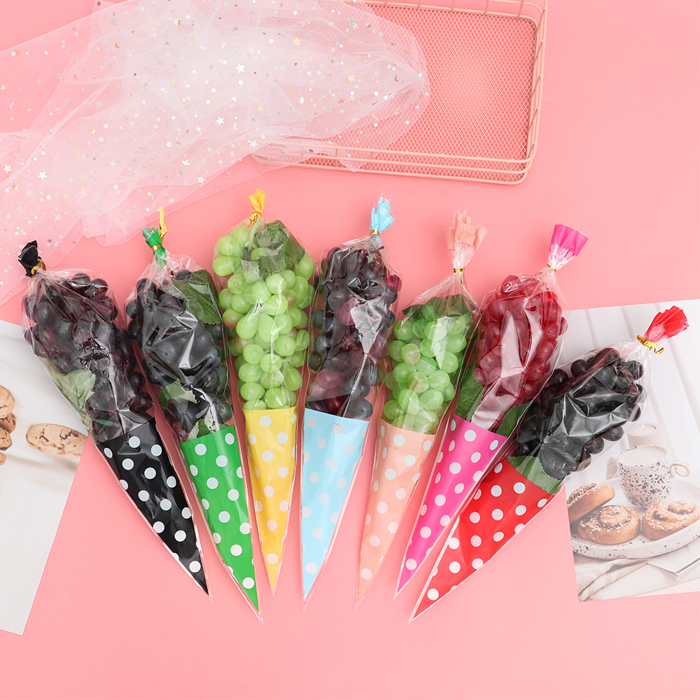 Christmas Package de la Saint-Valentin pour violoncelle viollophane cone Sweet Candy Party Mariage Faveur Sacs-cadeaux