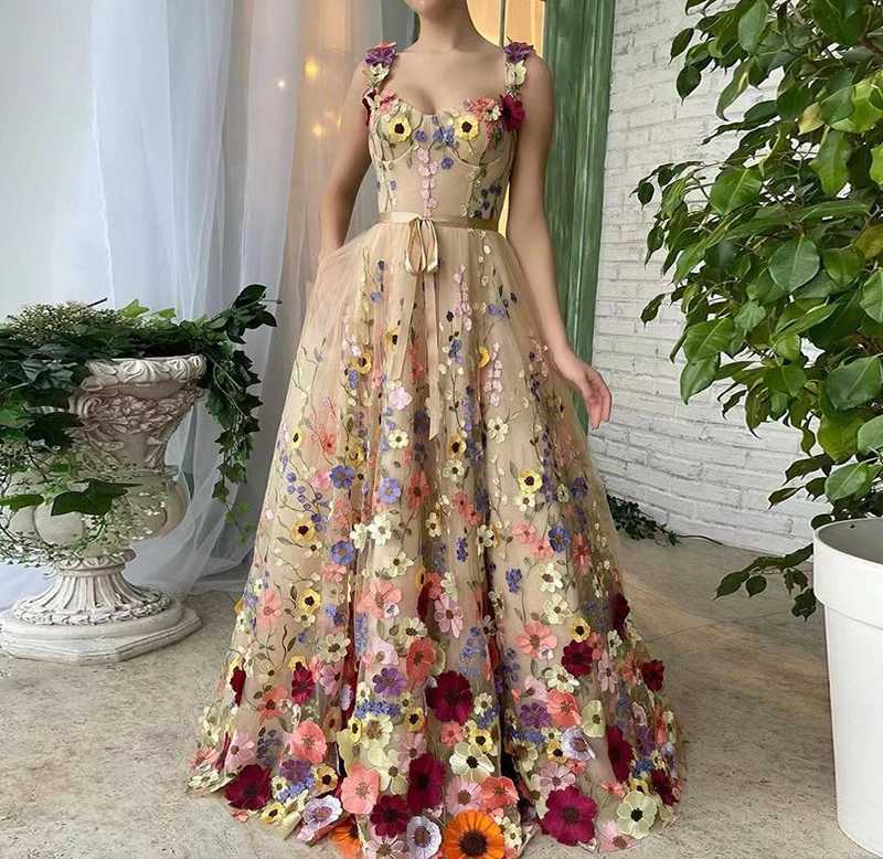 Abiti sexy urbani sexy 3D cinghia floreale cinghia maxi abiti donne eleganti eleganti maniche senza manico