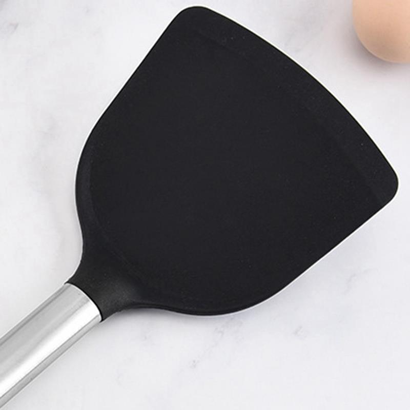 Silicone Heat Resistant Cooking Spatula Kitchen Turner With Metal Handle Cooking Tools Accessories Kitchen Utensil