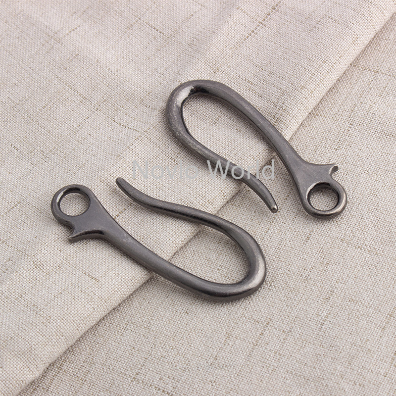 20 / 7 * 63 mm Old Silver Hook Hook Metal Crochets Scondons de sécurité