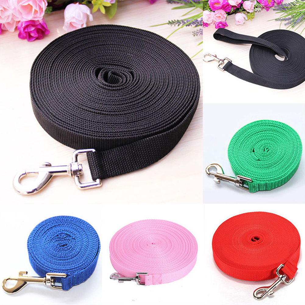 Tinghao Dog Leash Pet Dog Leash Long Obedience Recep Foot Feet Training Lead 6/15/20/30/50/100ft 개 안전 벨트