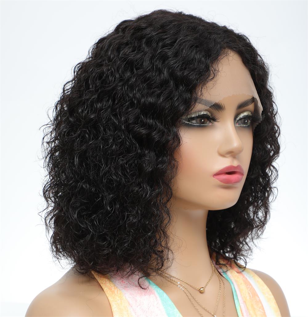 Jerry Curly Bob peruca 13x1 Lace Human Hair Wigs para mulheres negras Cabelo humano brasileiro barato Parte da peruca de renda pré -arrancada cabelos para bebês