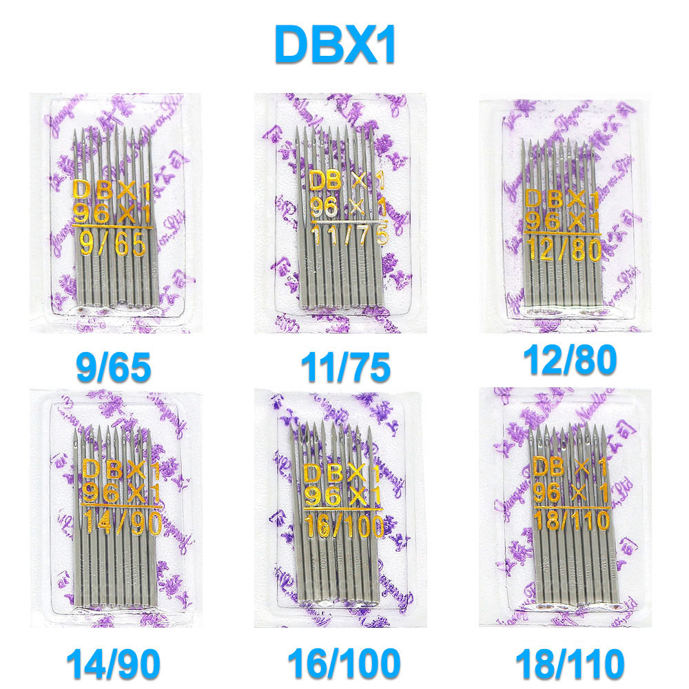 DBX1 Sewing Needles #9 11 12 14 16 18 Size For Singer Brother Industrial Lockstitch Overlock Sewing Machine Accessories