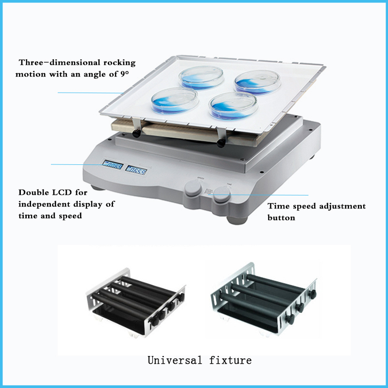 LCD Digital Laboratory 3D Shaker lncubator 10-70rpm Load Capacity 5kg Cell culture Orbital Shaker Lab Equipment 100V 240V