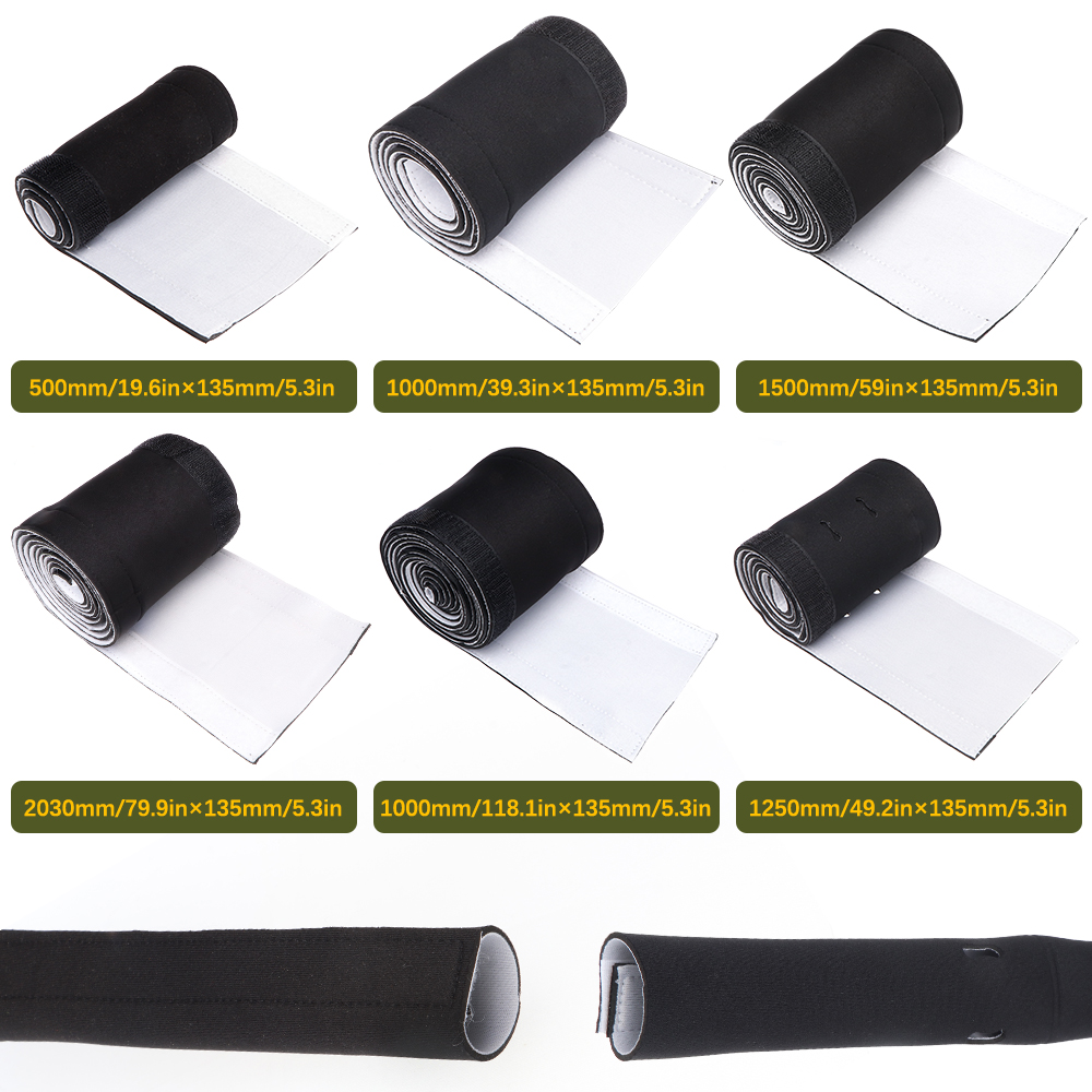 Managem de cabo de cabo DIY Mangas de mangas cortadas Cordos de cabos de fio Organizador Protetor de neoprene flexível para computador de escritório