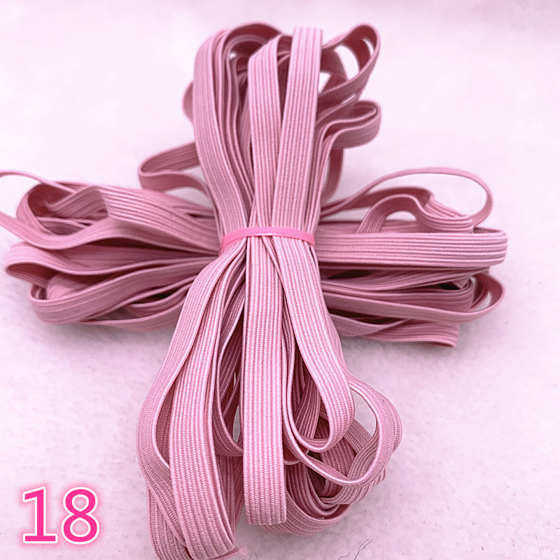 5 meter7mm Hight-Elastic Bands Spool Sying Band Flat Elastic Cord DIY Handgjorda sömnadsmaterial