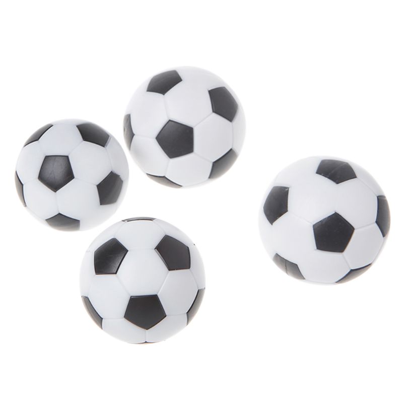 6 stks 32 mm tafel voetbalvervangingen kinderen indoor games obosball fussball mini zwart en wit bal voetbal