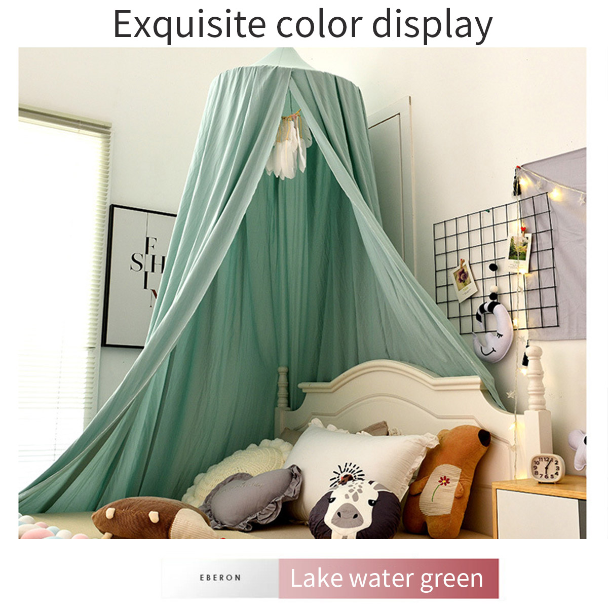 Best Children Bed Canopy Baby Crib Bed Child Curtain Hung Dome Mosquito Net Boy Tent Room Kids Girl Bedroom Play Living beding