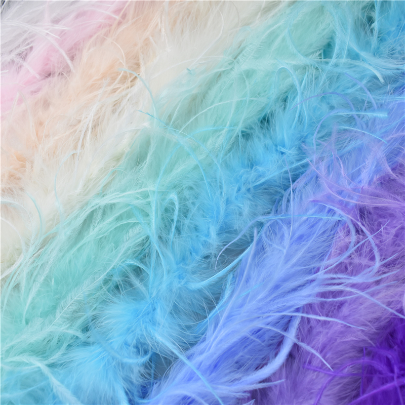2MetersOstrich Feather Boa Decor for Clothes Holiday Decorations Fluffy Feathers Cape Handicraft Accessories Plumas Trims