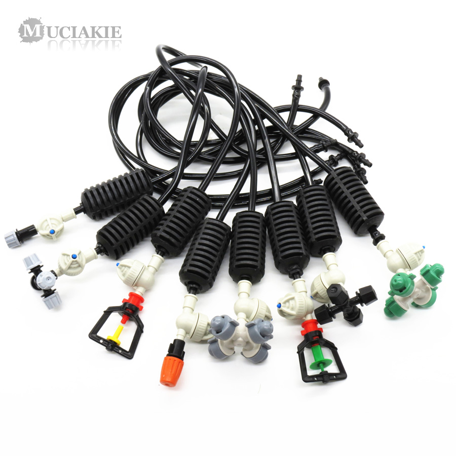 Muciakie Fogger Cross Misting Hanging Assembly Sprinkler Cooling Hanging Sprinkler For Garden Greenhouse Irrigation