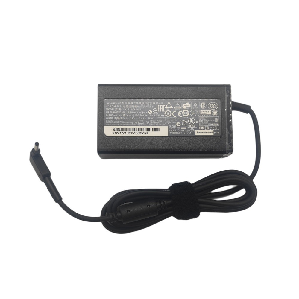 19V 3.42A 65W 3.0 * 1,0 mm chargeur d'adaptateur pour ordinateur portable pour Acer Aspire S7 391 V3-371 Switch12 PA-1450-26 A13-045N2A 547H 56RQ SF314-51-7