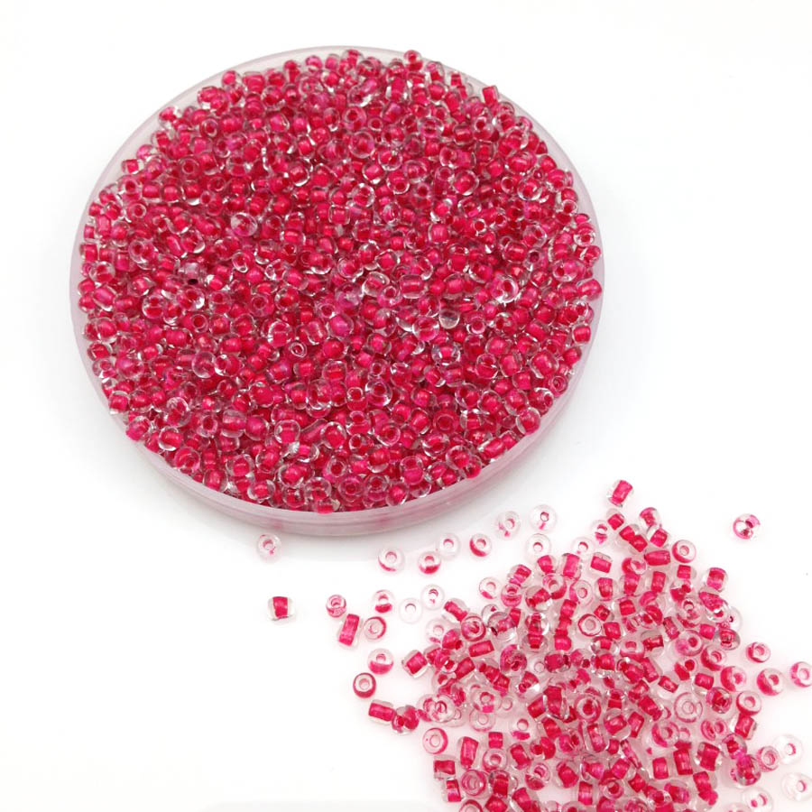 16g 2 mm 12/0 Red Clair Colorful Round Loose Spacer Perles CEZCH Perles de graines de verre