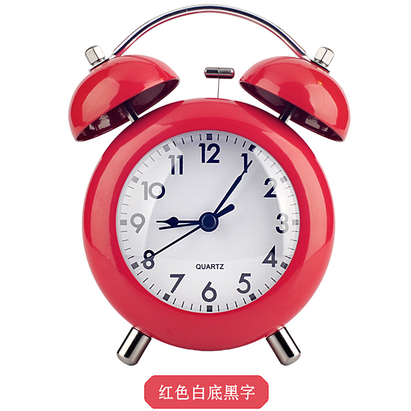 2023 Creative Globe New Metal Table Alarm Clock Luxur Design Quartz Despertad Desk Clock