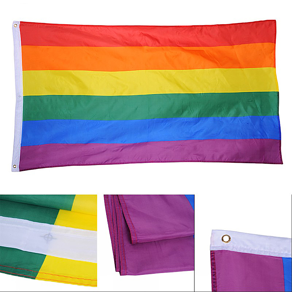 Miłość nie ma płci 90 * 60cm Gay Pride Love Rainbow Flag for Homosexual Philadelphia Philly LGBT