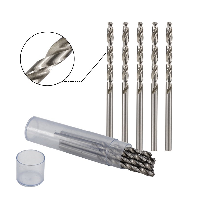 10st 0,3-4,0 mm HSS Twist Drill Bit Set för Dremel Rotary Tool Straight Shank Mini Drill Bit Set Hand Tools Woodworking Tools