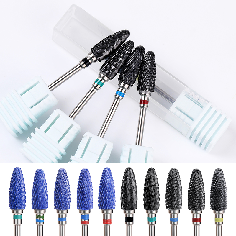 Ceramic Milling Cutter Manicure Nail Drill Bits Electric Nail Files Grinding Bits Mills Cutter Burr Nail Manicure Accessories