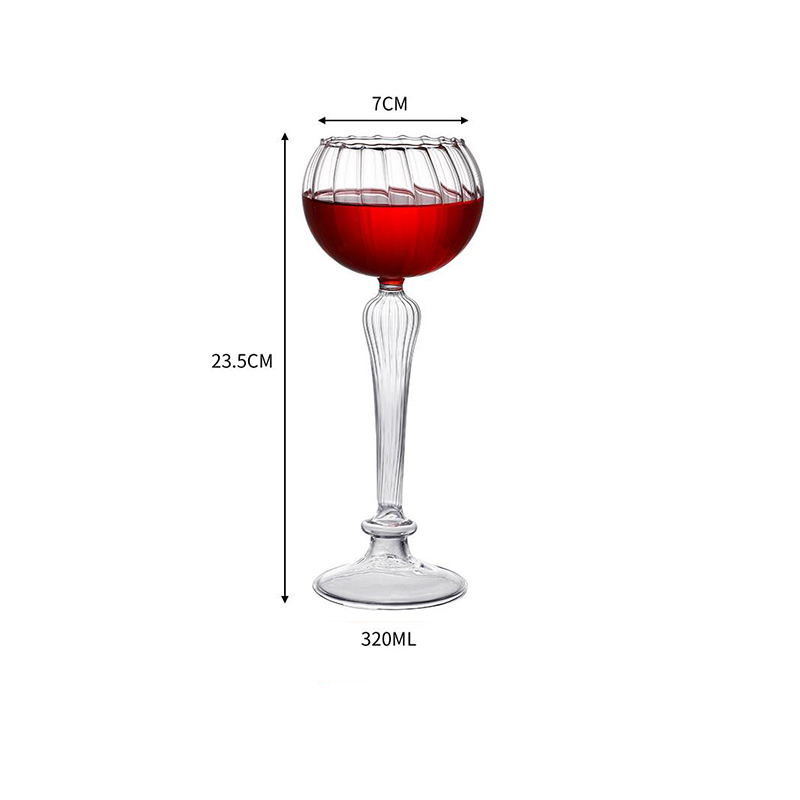 320 ml Créative Cocktail Verre Europe Fleurée Fleurée Red Whisky Copita Glass Gobblet Wedding Party Champagne Gernes Coupe