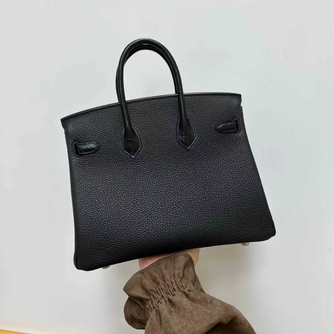 Designer sac à main crocodile cuir 7a qualité argenté bouton de style motif de style motif litchi sac à main