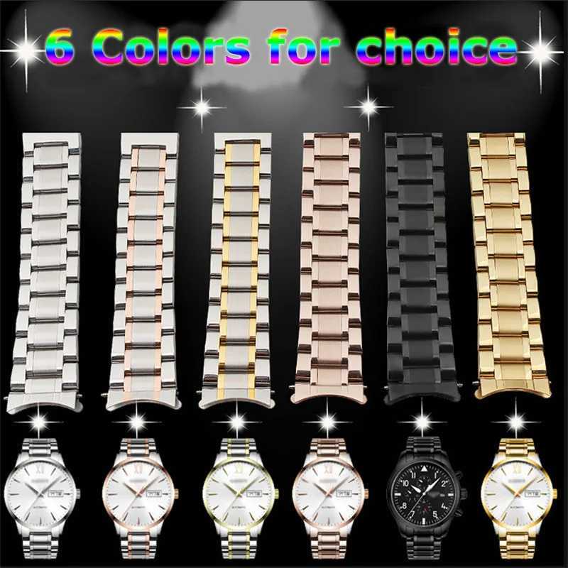 Bands de montres Watch Band 12 14 15 16 17 18 19 20 21 mm 22 mm 23 mm 24 mm Braceuse de montre en acier inoxydable Bracelettl2404