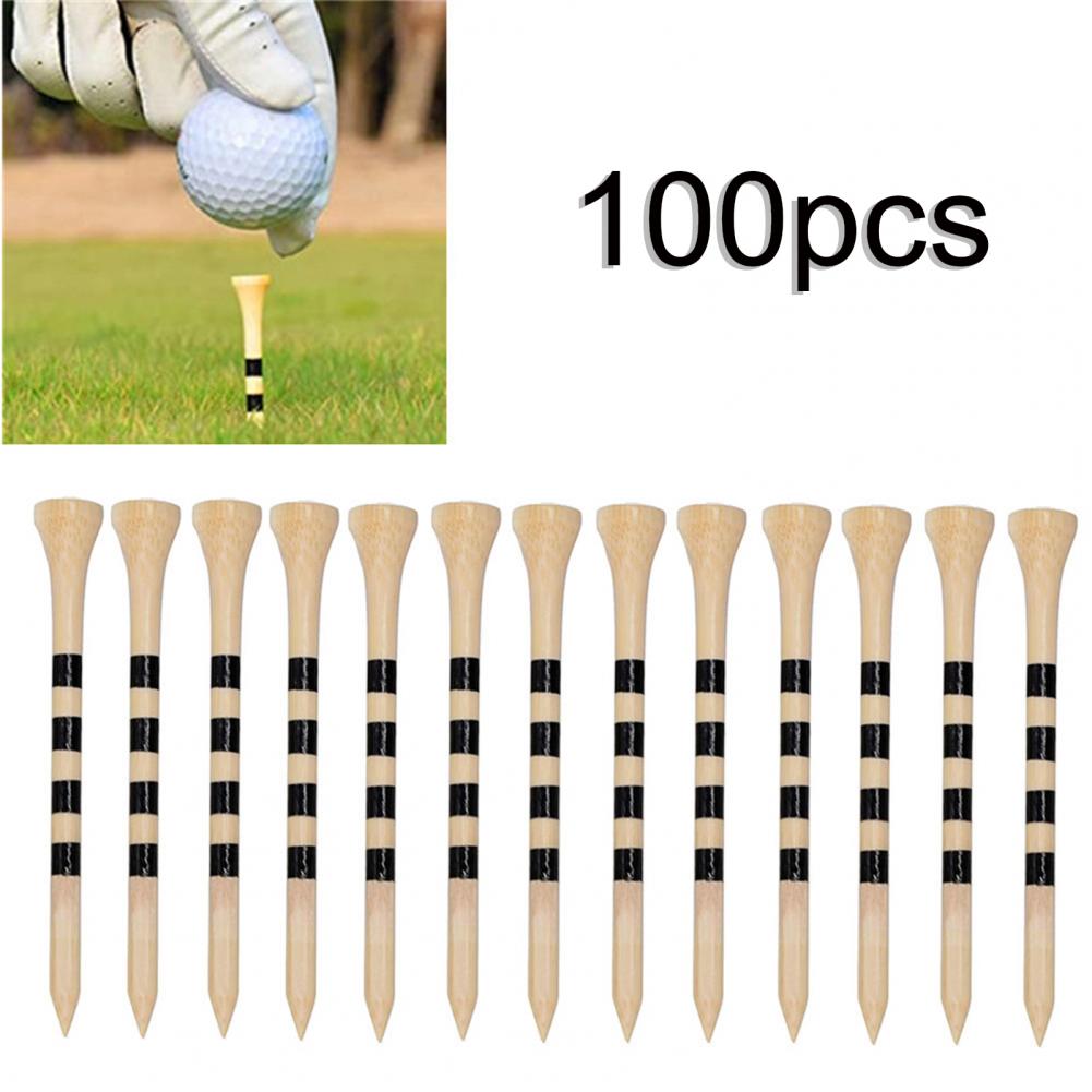 Golf Tees Sturdy Unbreakable Wood Professional Golf Ball Stand Training Aid Tool Tool Golf Gold Down Tees Training Equipment