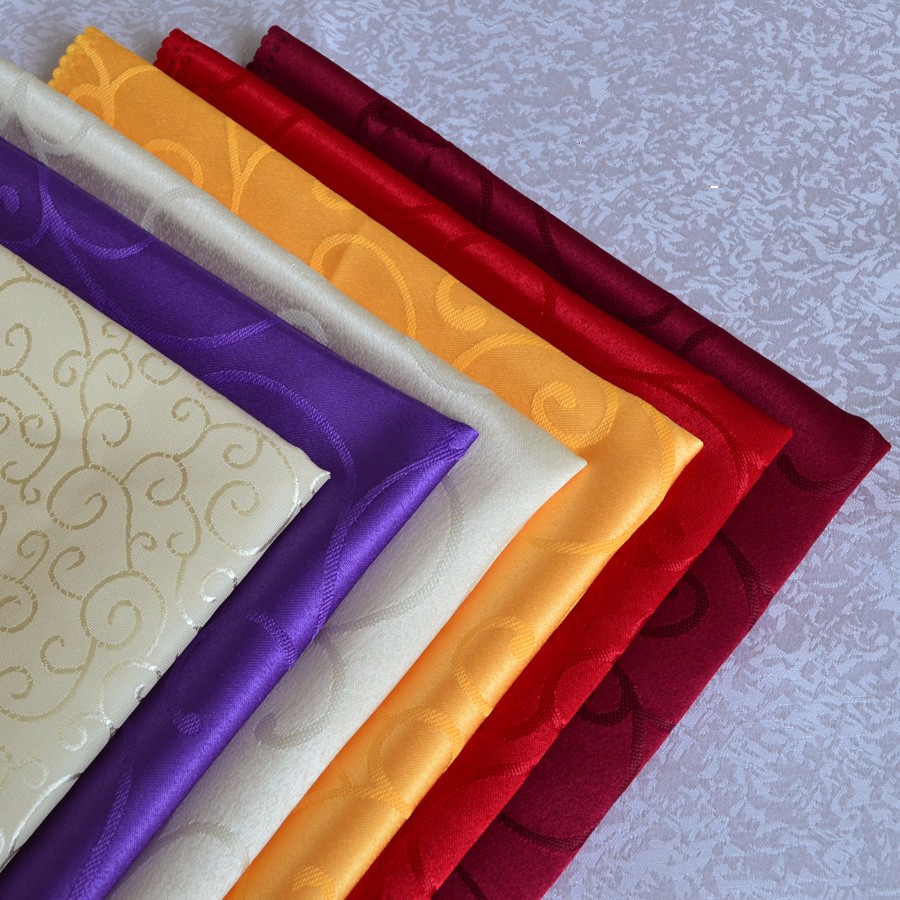 12stParty Supplies Serneper Color Polyester Cloth Servete Wedding Party Serveins Multi-Purpose tygbordservetter