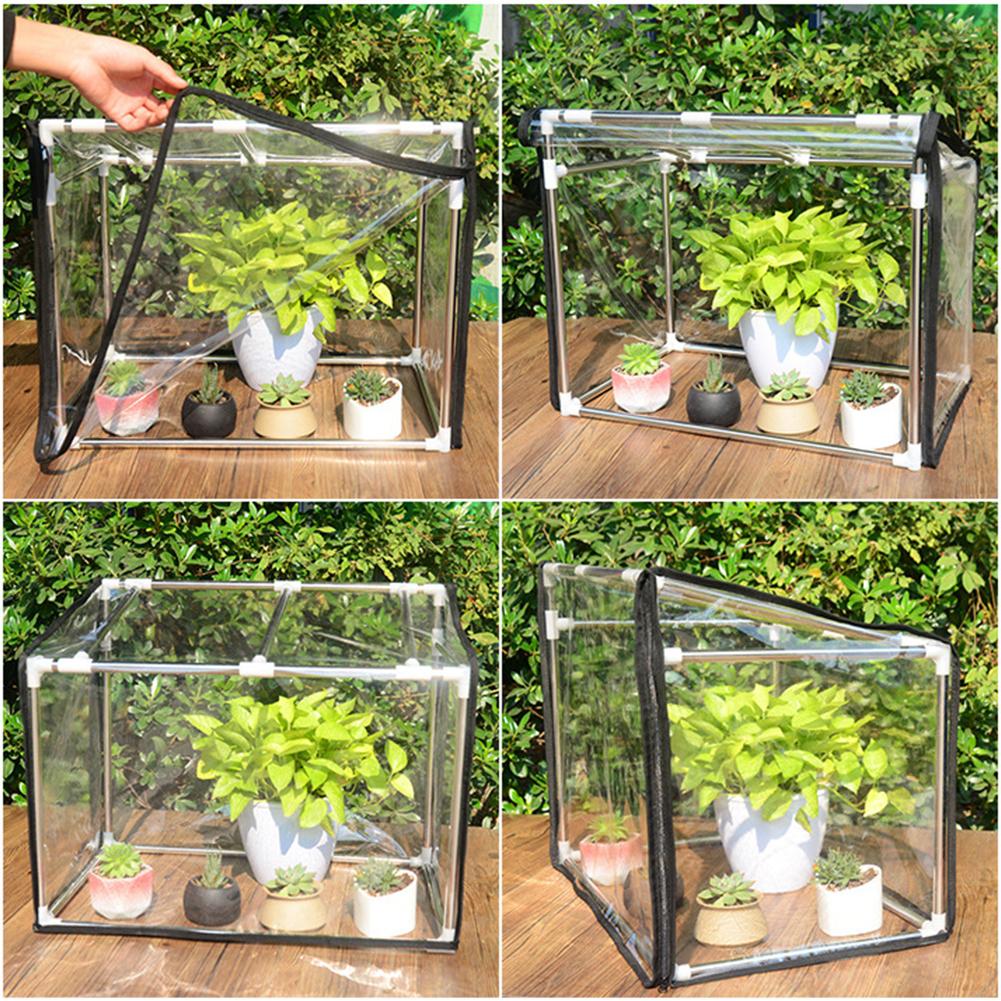 Mini Plants Greenhouse Indoor Buiten Flowerpot Cover Shelter Transparant Soft Glass Film Gas voor tuinplanten