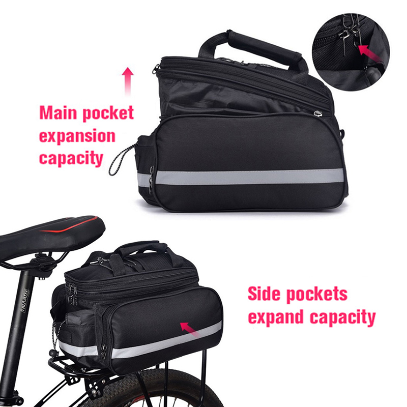 Bike Bag Waterproof 27L Large Capacity MTB Bicycle Saddle Bags Cycling Foldable Tail Rear Bag Trunk accesorios bicicleta XA225Q