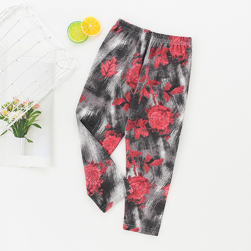 Girls 'leggings Summer Nuovi abbigliamento bambini pantaloni casual modali WT189