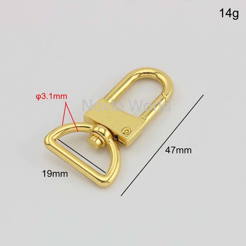 10-50 stycken 13mm 16mm 25mm reparation Luxuary Hook Webbing Trigger Snap Hook Swivel CLASP Hummer Claws Swivel Hooks Hard Carabines