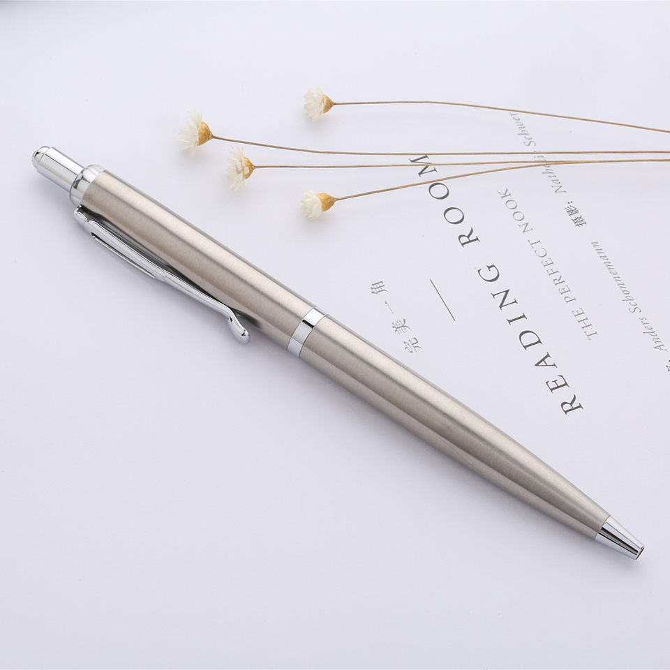 10шт/логотип на заказ логотип Metal Luxury Ballpoint Pen 0,7 мм ручки для написания роликового шарика подарок канцелярские канцелярские принадлежности Офисные школьные принадлежности