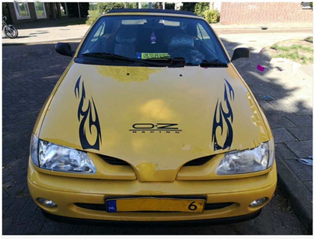 Fochutech Car Auto Body Sticker Flame Totem samoprzylepna boczna ciężarówka winylowa Grafika do zdejmowania czarny