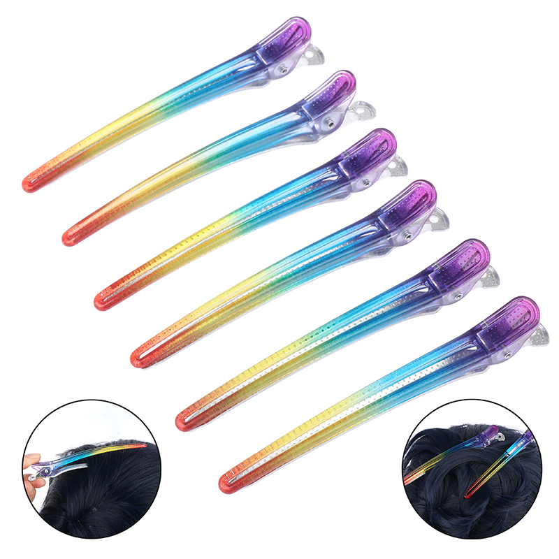Large Hair Styling Clips Professional Hairdresser Clamp Hair Pins Women Girls Hairpin Hair Cutting Tools Color Plastic Barrette