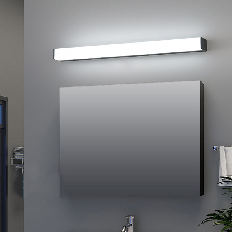 Arredica arredamento interni lampada a parete moderna moderna stile da bagno semplice camera da bagno lampade da tavolo lunghe strisce vanità luci a specchio AC85-265V